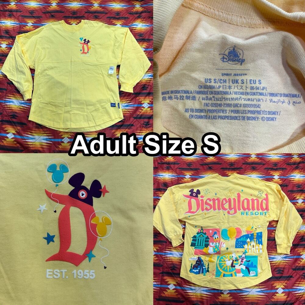 Disneyland Resort Donald Duck Goofy Play in the Park Spirit Jersey Adult Small